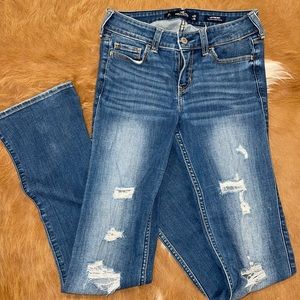 Hollister boot-cut low-rise jean.